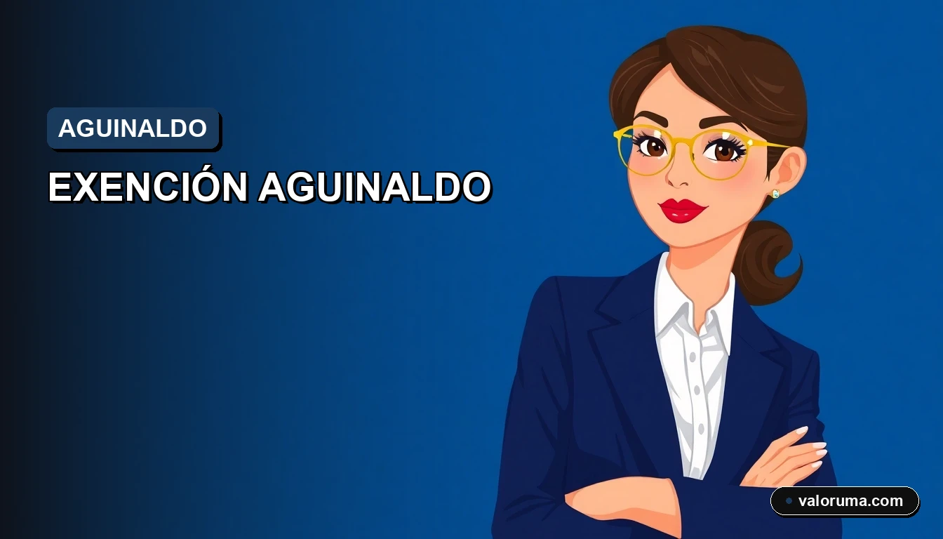 Ilustración corporativa de aguinaldo 2026 en UMAS, exención fiscal y ahorro de impuestos en México