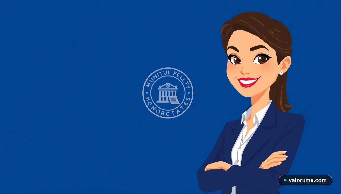 Contadora mexicana experta en cálculo de impuesto predial con la UMA 2026, ilustración corporativa.