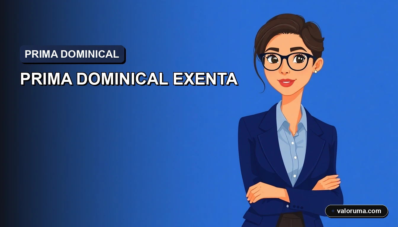 Cálculo de prima dominical exenta de ISR 2026 en México, ilustración corporativa