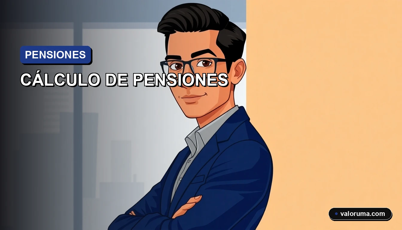 Ilustración vectorial corporativa de un asesor financiero mexicano analizando documentos de pensión IMSS e ISSSTE, con gráficos de cálculo y el símbolo de la UMA, sobre fondo minimalista.