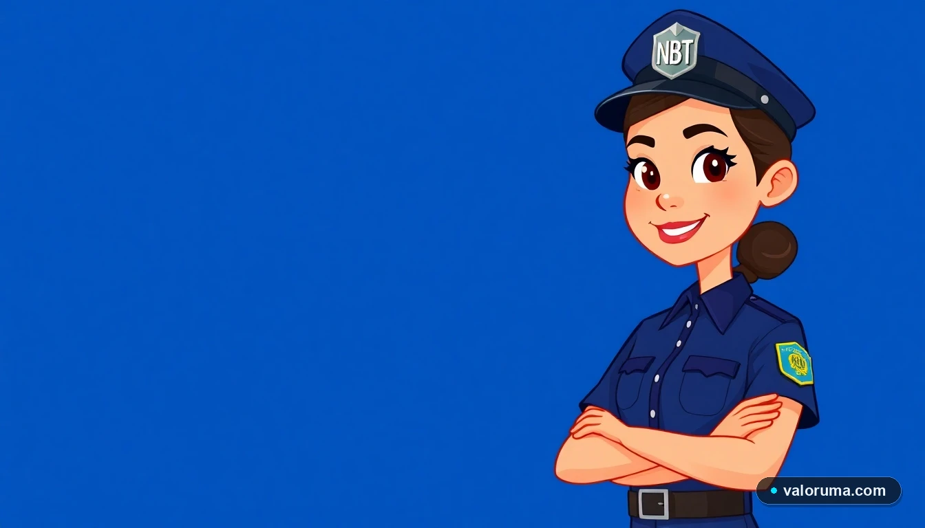 Agente de tránsito de la CDMX en ilustración 2D estilo Corporate Memphis para cálculo de multas UMAS 2026